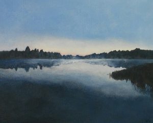 Słonecznik, akryl na płótnie, 24x30